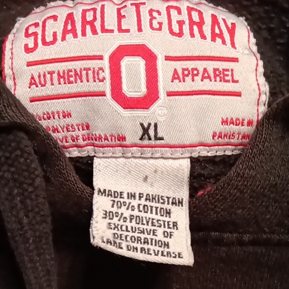 Ohio State Buckeyes Hoodie - Black and Red - Picture 5 of 5